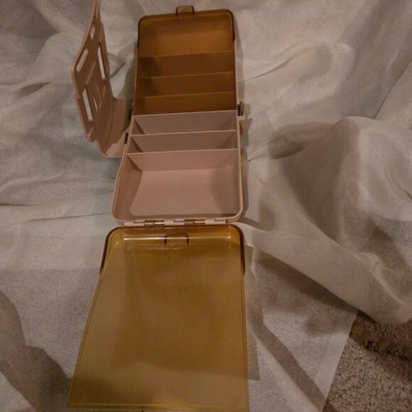 VTG Outdoorsman Fishing Partner Strap-On Tackle Box Waist Belt Fishing Tan - Picture 3 of 9